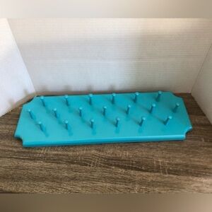 Vtg Handcrafted Solid Oak Wall Mount Hooks